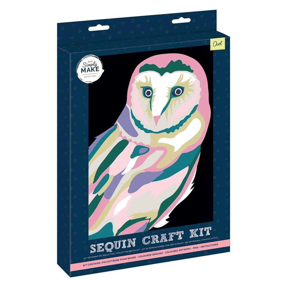 Simply Make Sequin Craft Kit - Owl
